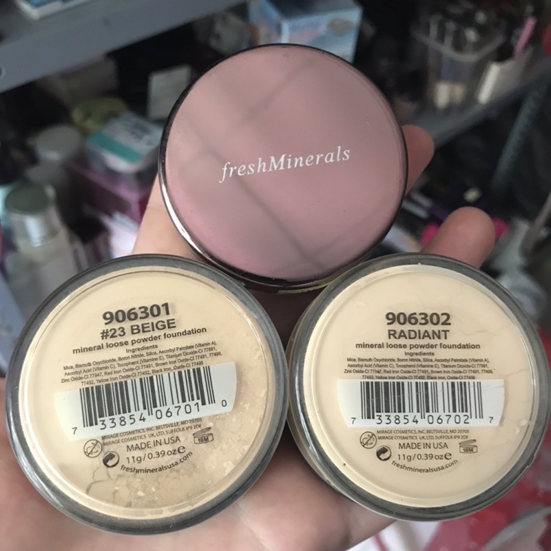 Phấn phủ bột mịn khoáng chất FreshMinerals made in usa