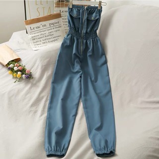 Jumpsuit ống liền quần cá tính