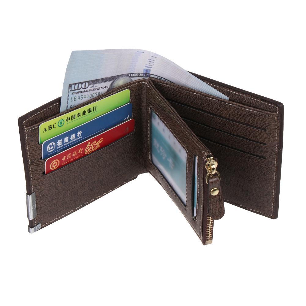 Ví Đựng Thẻ Tín Dụng Có Khóa Kéo Phong Cách Doanh Nhân Thời Trang Ốp