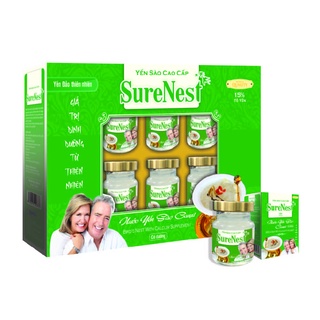 Yến sào surenest canxi 15% hộp 6 lọ