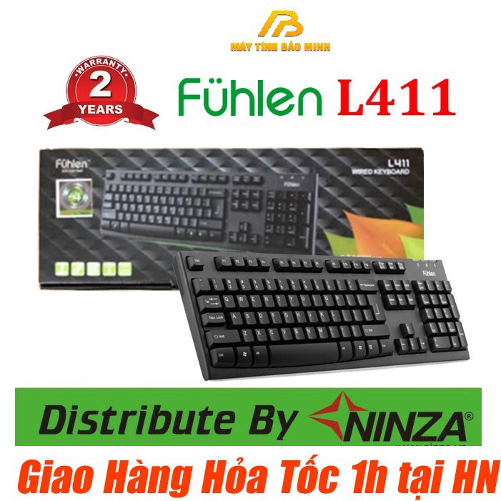 Bàn Phím Fuhlen L411 Bảo Hành 2 Năm Chính Hãng Ninza - Bàn Phím Gaming GIá Rẻ