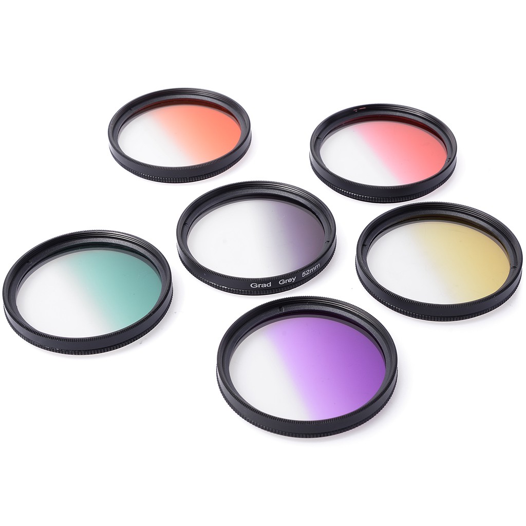 Bộ 6 kính lọc màu đường kính 52mm, Bộ Lọc ND Camera Lens Filter For cho máy ảnh SLR kỹ thuật số Bộ lọc ND LF348