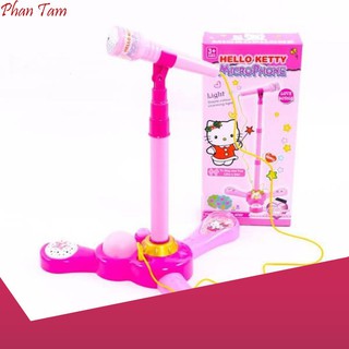 [HÀNG CÓ SẴN] Microphone hát đơn Hello Kitty bé tập làm ca sĩ siêu bền