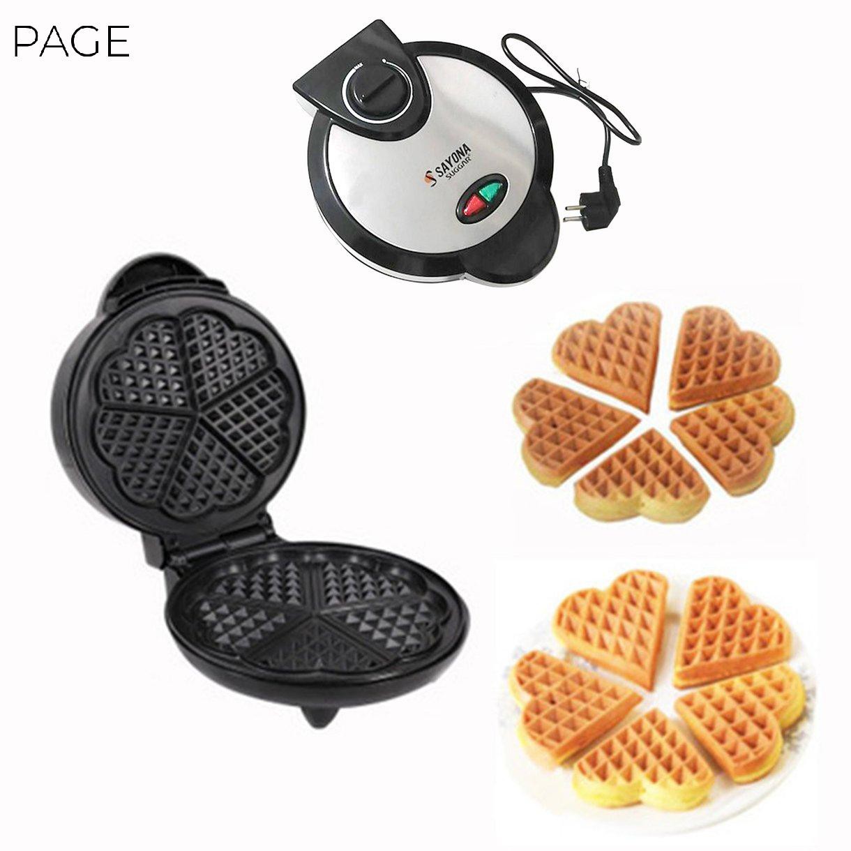 Máy Làm Bánh Waffle Hình Tam Giác Bằng Thép Không Gỉ Tiện Dụng