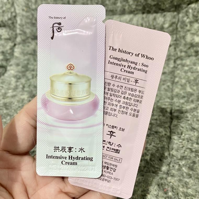 Combo 10 gói kem dưỡng dạng gel Whoo Vital Hydrating Cream