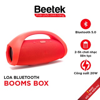 Loa Bluetooth Cầm tay Cỡ lớn Bommbox Công suất lớn, có tay cầm,  Âm thanh chi tiết