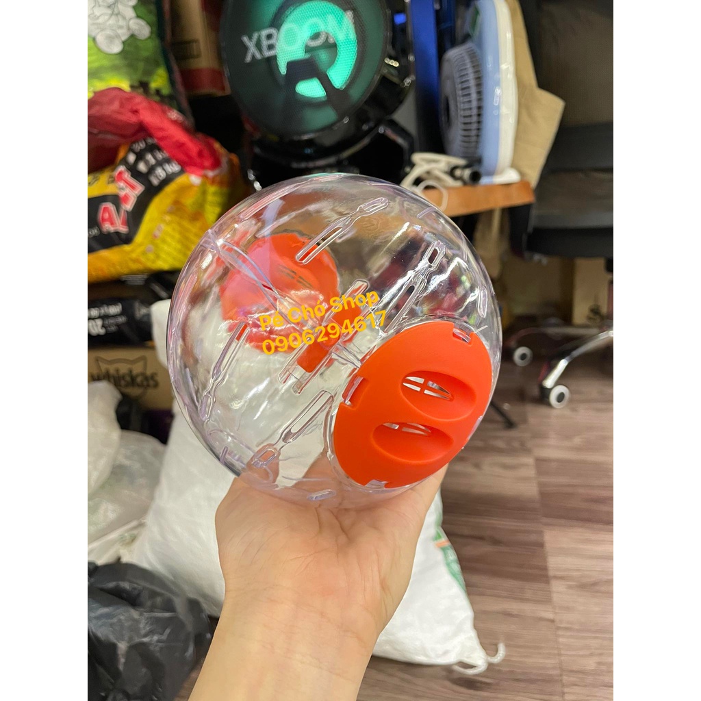 Bóng chạy mika quanh nhà cho hamster size 16cm .