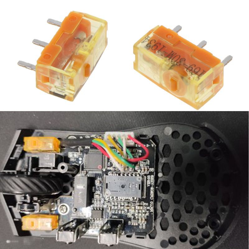 RUN♡ 2Pc TTC Dustproof Gold Mouse Micro Switch Micro Button Gold Contactor 30 Million