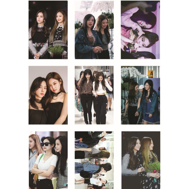 Lomo card 63 ảnh BLACKPINK Couple JenSoo (Jennie + Jisoo)