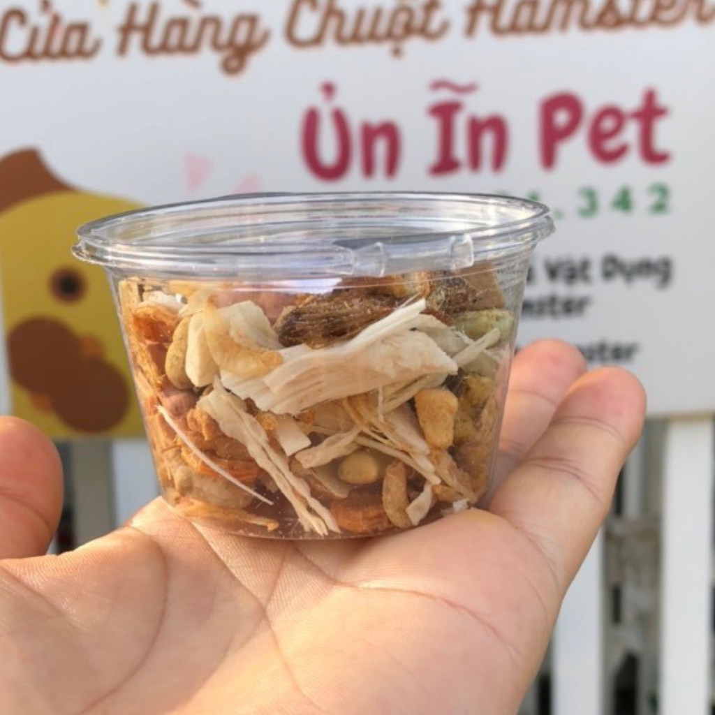 Thịt sấy đủ loại thức ăn vỗ béo cho hamster
