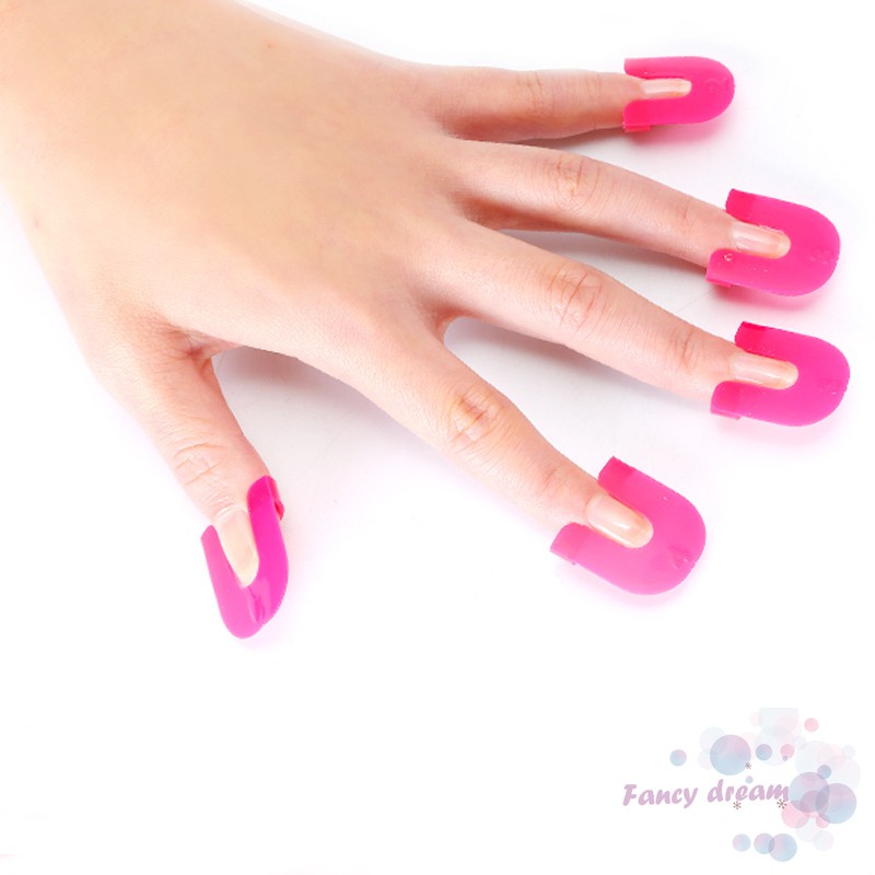 Set 26 phụ kiện hỗ trợ sơn móng chống nhòe 10 kích cỡ