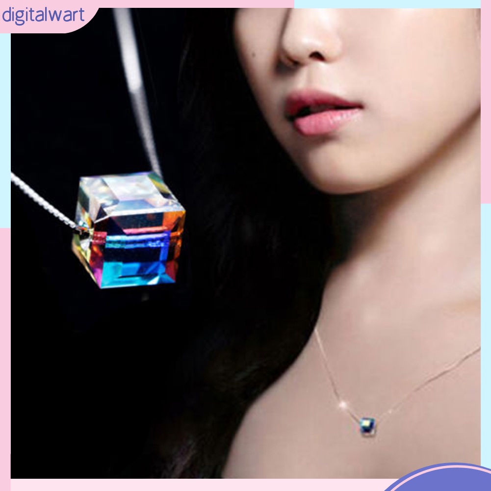 Dây Chuyền Đính Đá Vuông Nhiều Màu Thời Trang