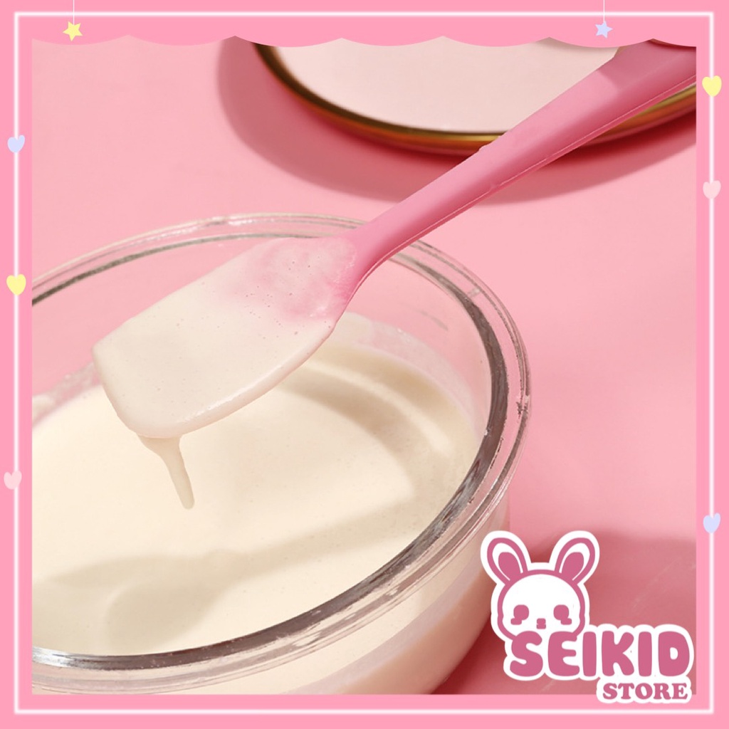 Phới silicone chịu nhiệt dùng để phết kem/bơ đa năng quấy vét bột, làm bánh, làm kem, nấu cháo Seikid Store đủ màu