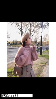 Áo len lông thỏ ấm