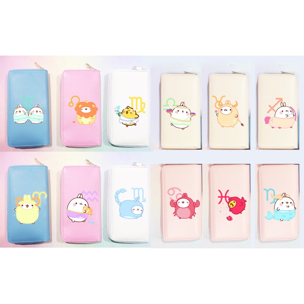 Ví 12 cung hoàng đạo VBI33 ví dài chibi cute hoạt hình cute dễ thương