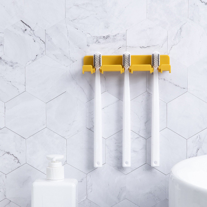 Giá Treo Bàn Chải Đánh Răng Gắn Tường Không Cần Khoan Tiện Dụng