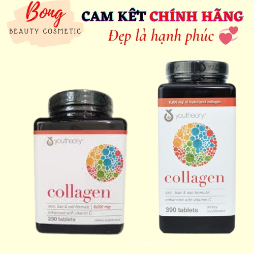 Collagen Mỹ Collagen Youtheory Advanced 290 - 390 viên