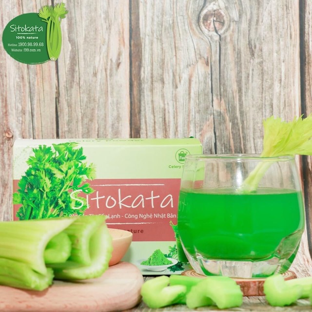 {Bán Lẻ} Bột Cần Tây Sitokata F99 (Không kèm Bình nước và Cẩm Nang)
