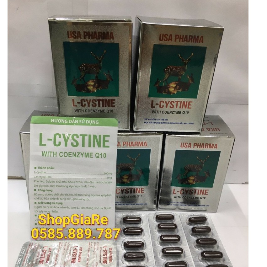 L cystine bổ sung dưỡng chất cho tóc, da hộp 60 viên