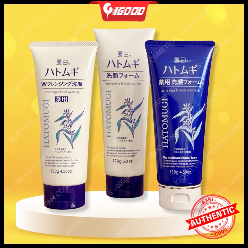 Sữa rửa mặt ý dĩ Reihaku Hatomugi Cleansing Foam Nhật Bản