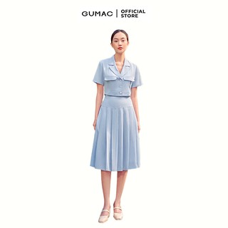 Chân váy xếp ly hợp GUMAC VB689