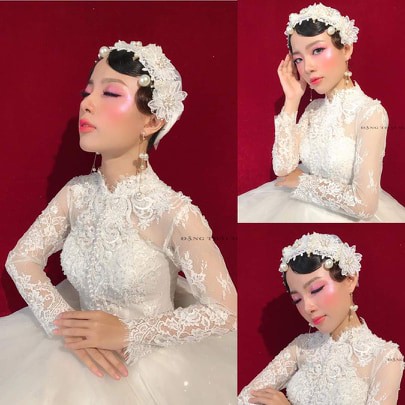 Lúp , von hoa 3D cô dâu siêu xinh