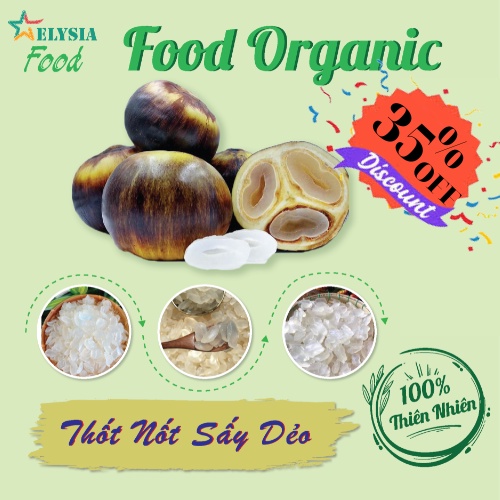Thốt Nốt Sấy Dẻo - Không Đường - Loại 1 Ngọt Thanh, Mùi Thơm Man Mát 60g,100g,200,500g
