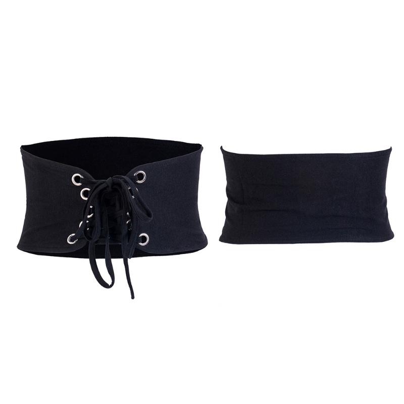 Thắt Lưng Bản Rộng Co Giãn Phong Cách Vintage Cho Nữ