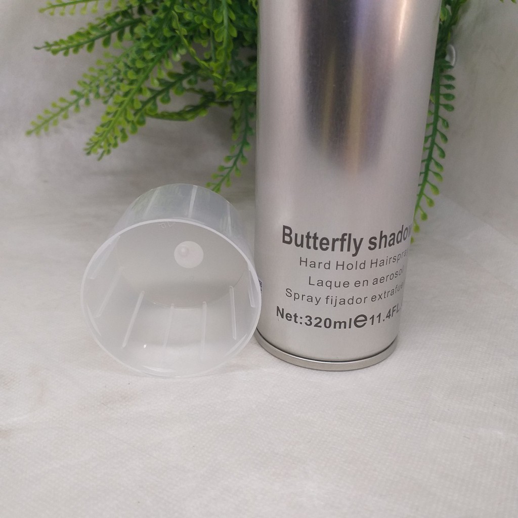 Keo xịt tạo kiểu tóc cứng Butterfly Shadow 320ml