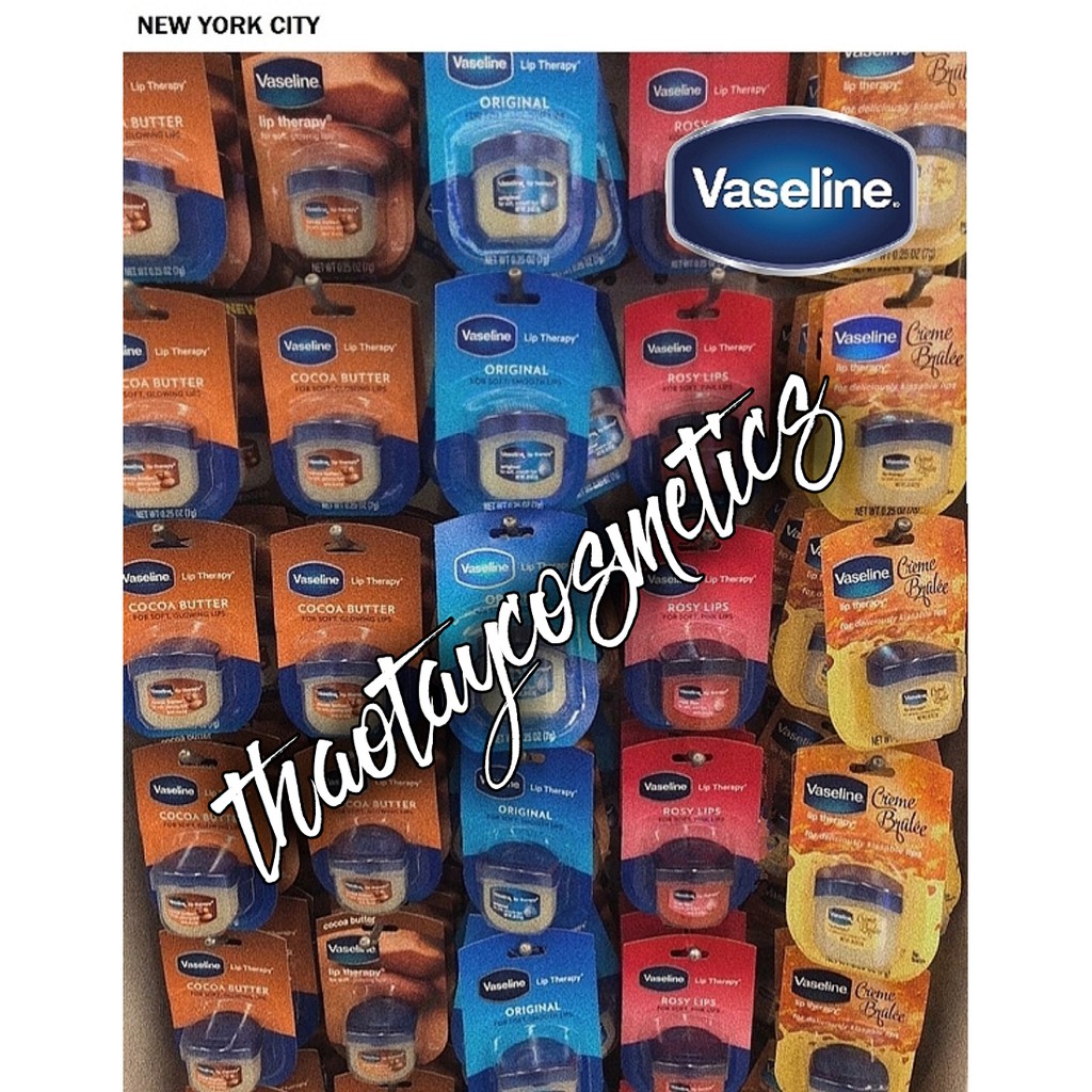 Sáp dưỡng môi Vaseline Lip Therapy dạng hũ mini các loại (7g)
