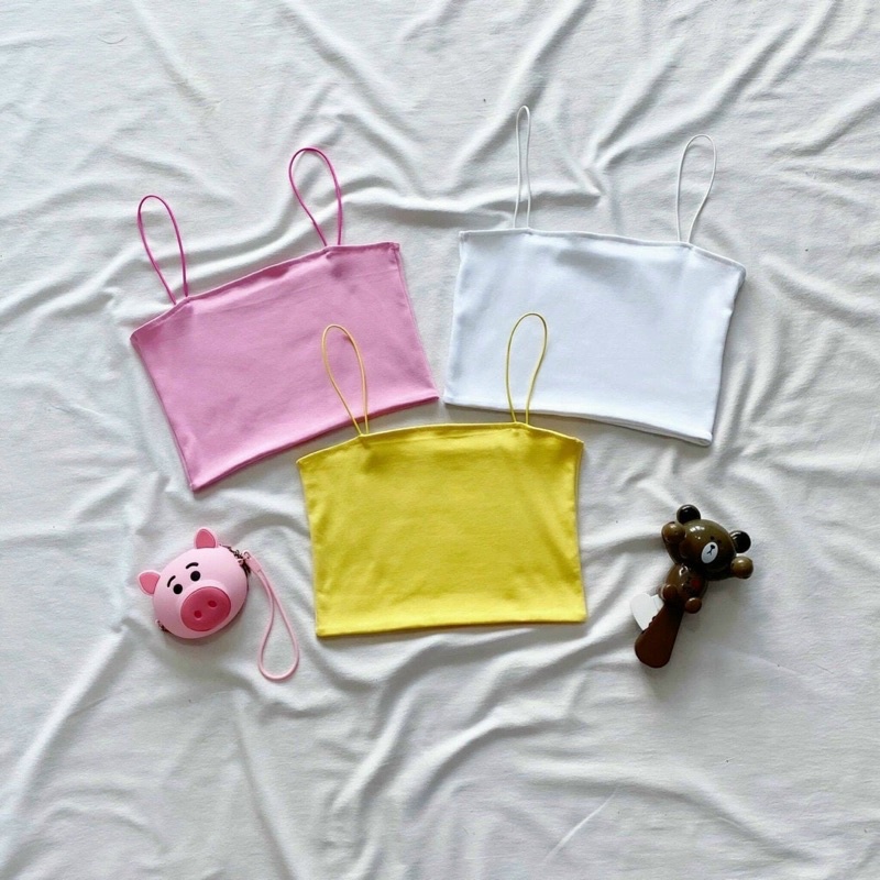 Áo 2 dây sợi bún- chất thun pozip mềm mịn, dày dặn- ann9399 | BigBuy360 - bigbuy360.vn