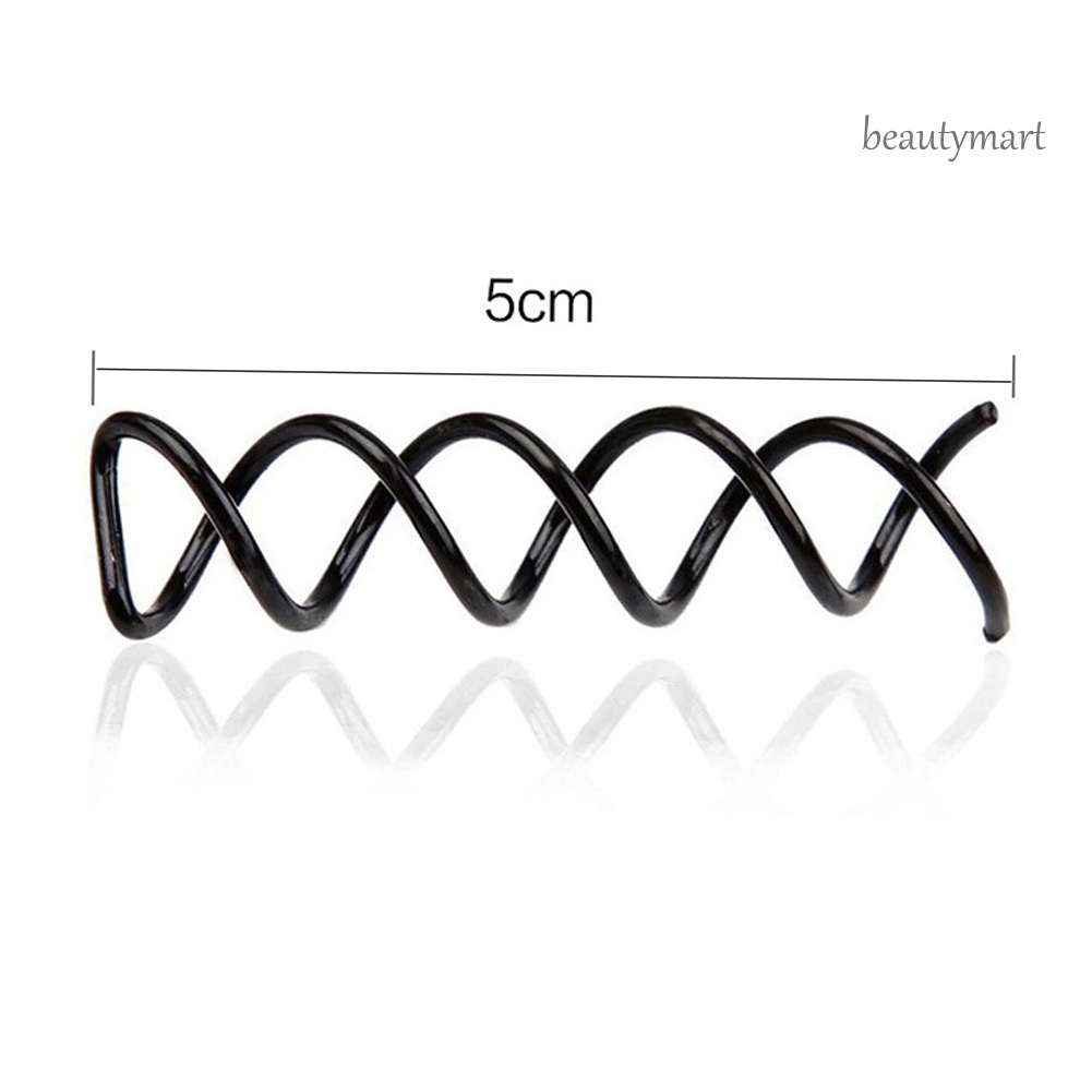 [Hàng mới về] Set 12 kẹp tóc kiểu xoắn ốc bằng kim loại thời trang cho nữ