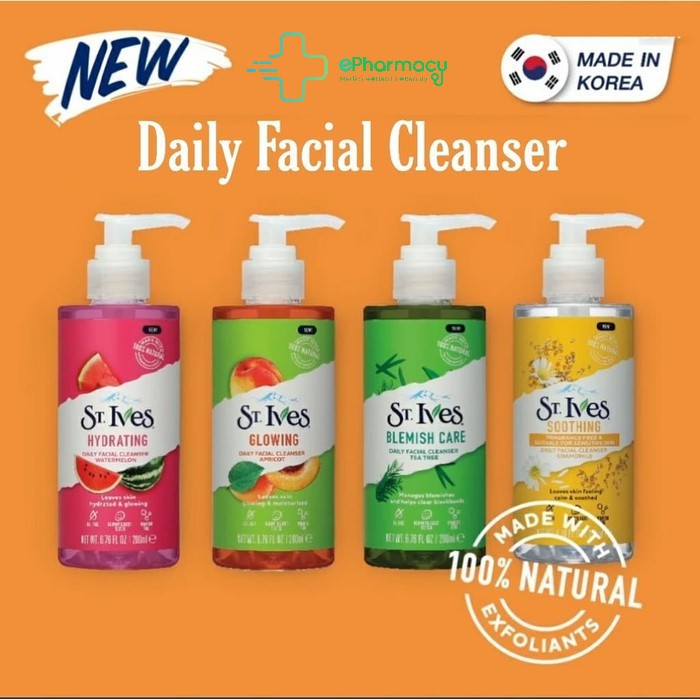 Sữa Rửa Mặt St.Ives Dạng Gel - St.Ives Daily Facial Cleaner Gel 200ml