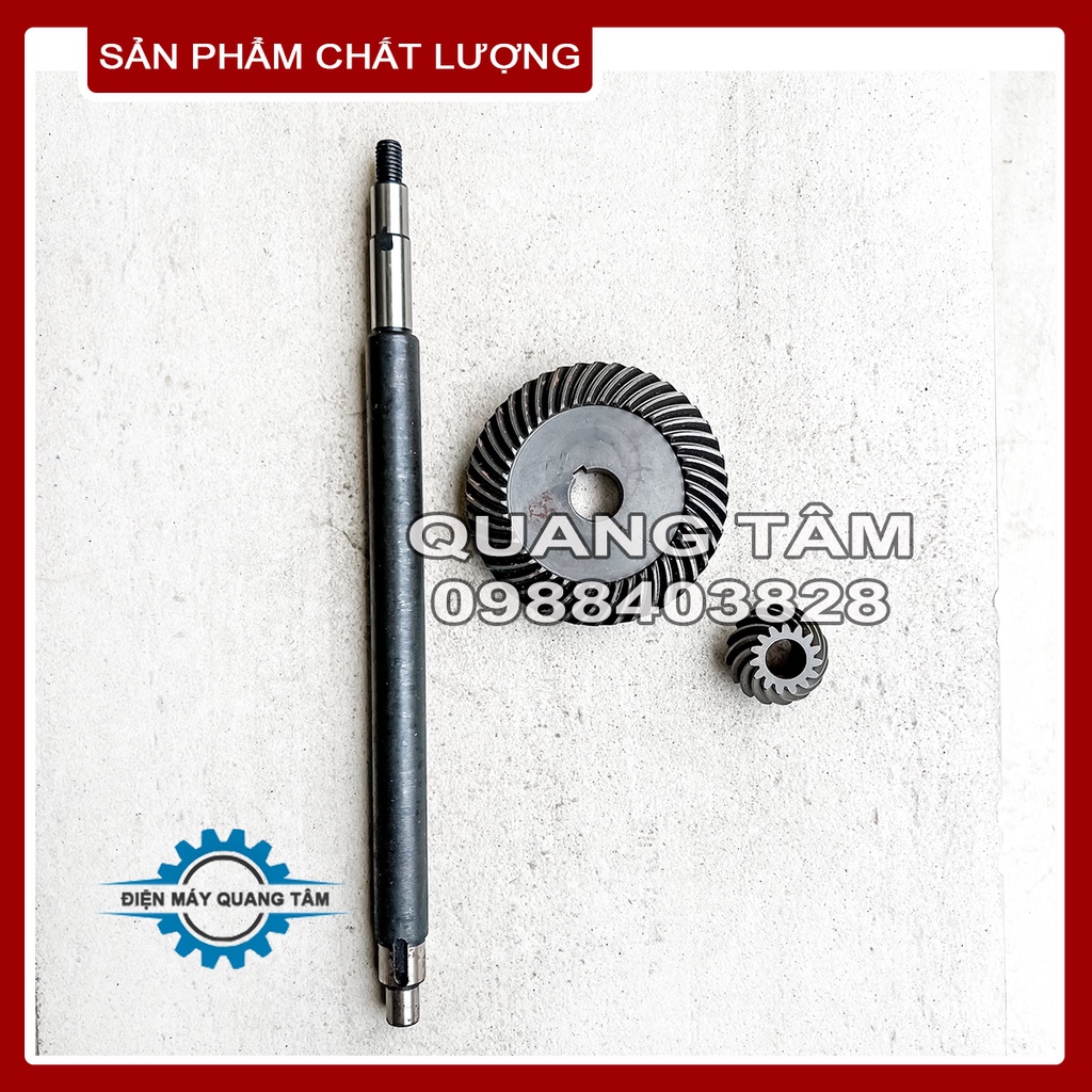 Bộ Bánh Răng (Nhông) + Trục Dài Máy Cắt Bê Tông 355mm và 420mm Bohai/Disc Cutter/Etop
