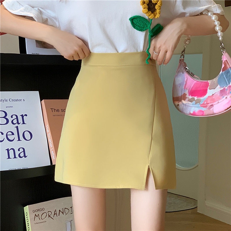 Váy Ôm Eo Cao Xẻ Tà Thời Trang Mùa Hè Mới