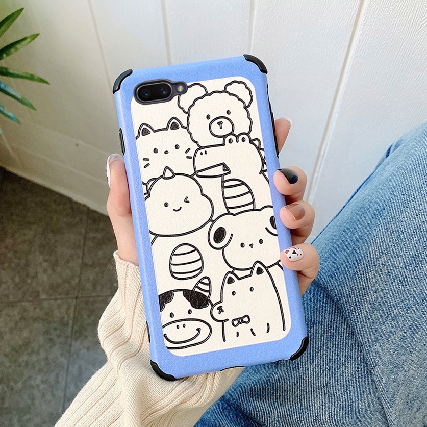 Ốp Điện Thoại Da Cừu Chống Bám Vân Tay Chống Bẩn In Hình Hoạt Hình Đáng Yêu Cho Xiaomi Redmi Note 8 Pro