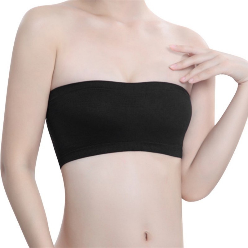 Áo ngực ống có mút đệm êm ái với thiết kế lỗ thoáng khí sau lưng thoải mái cho nữ | BigBuy360 - bigbuy360.vn