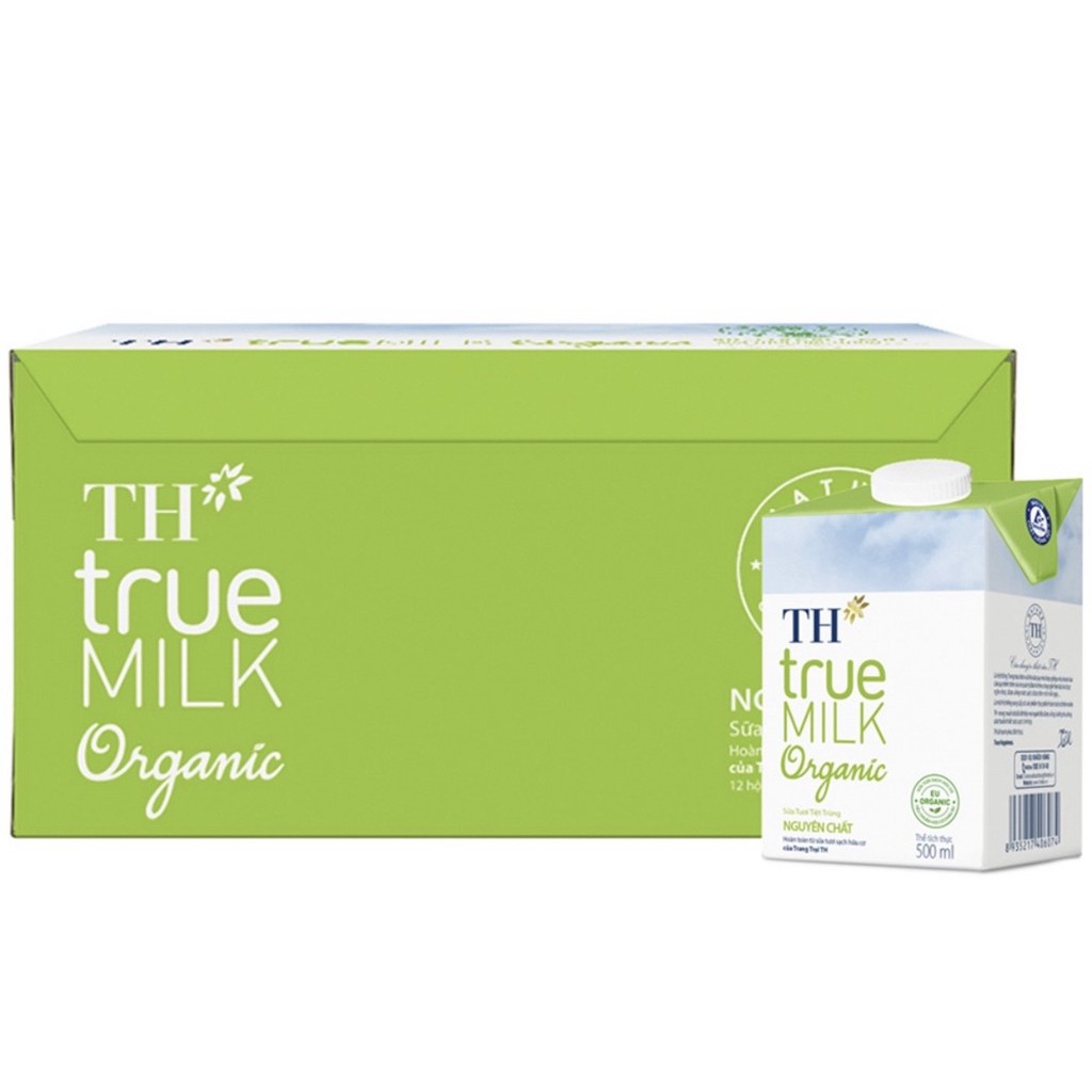 Sữa Tươi Hữu Cơ TH true MILK Organic 500mlx12 hộp DATE mới nhất