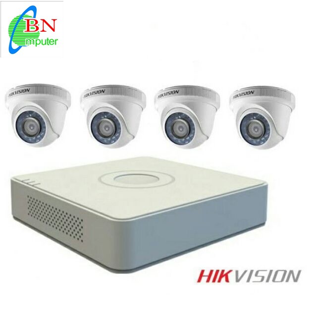 Trọn Bộ Kit Camera Hikvision 4 Kênh - Mắt Thân 16B2-IPF Hoặc Mắt Bán Cầu 56B2-IPF