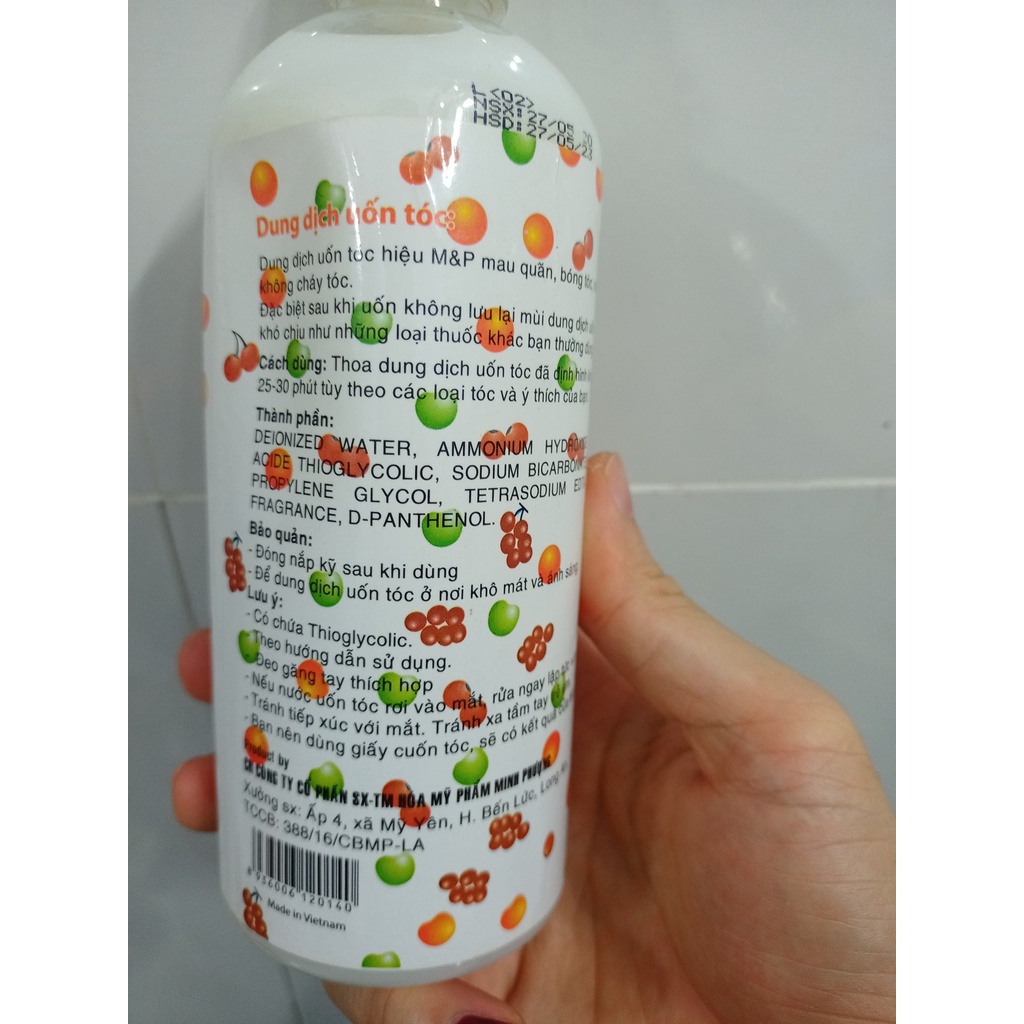 Dung dịch uốn lạnh trái cây - Dung dịch uốn lạnh nhân sâm thể tích 500ml