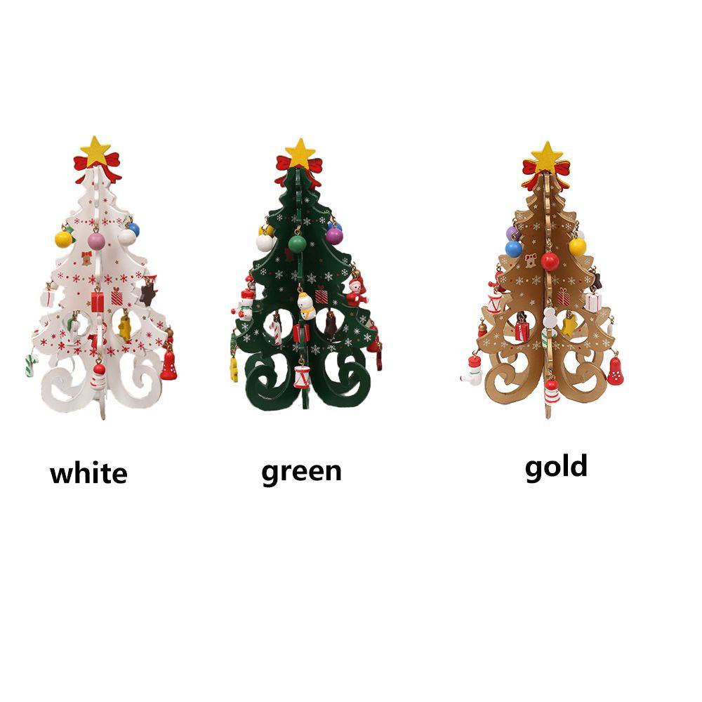 Phụ Kiện Treo Trang Trí Cây Thông Noel Bằng Gỗ Dễ Thương Xinh Xắn