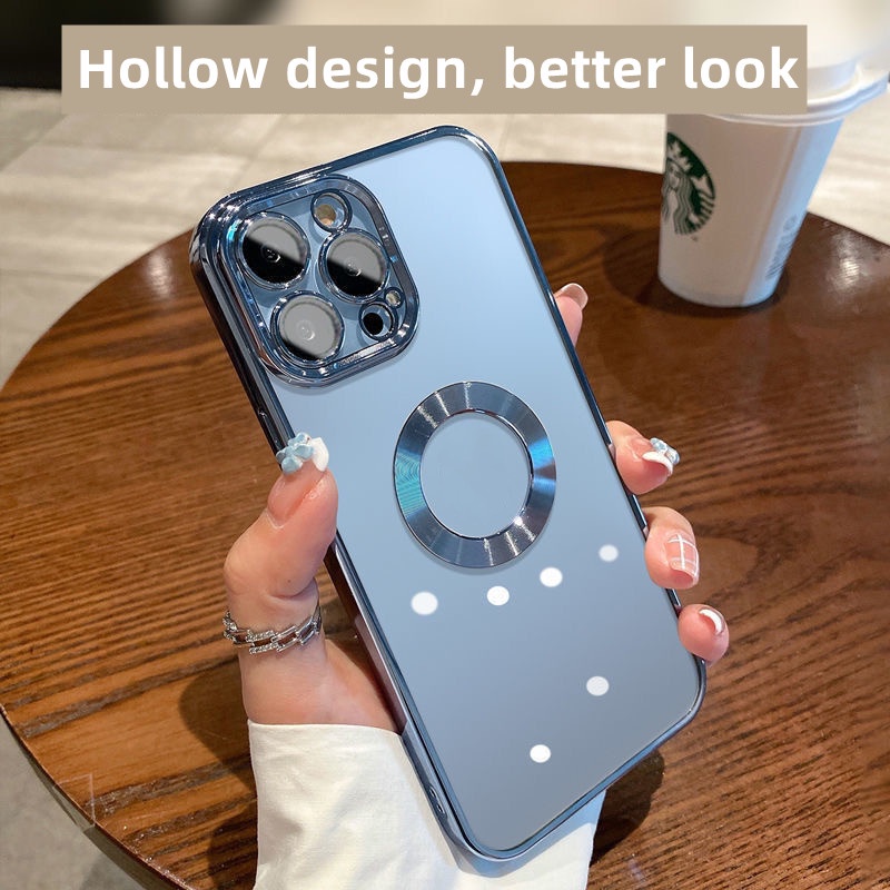 Ốp Điện Thoại Mạ Điện Chất Lượng Cao Bảo Vệ Ống Kính Máy Ảnh Cho IPhone 14 11 12 13 Pro MAX 14Plus Sự Bảo Vệ