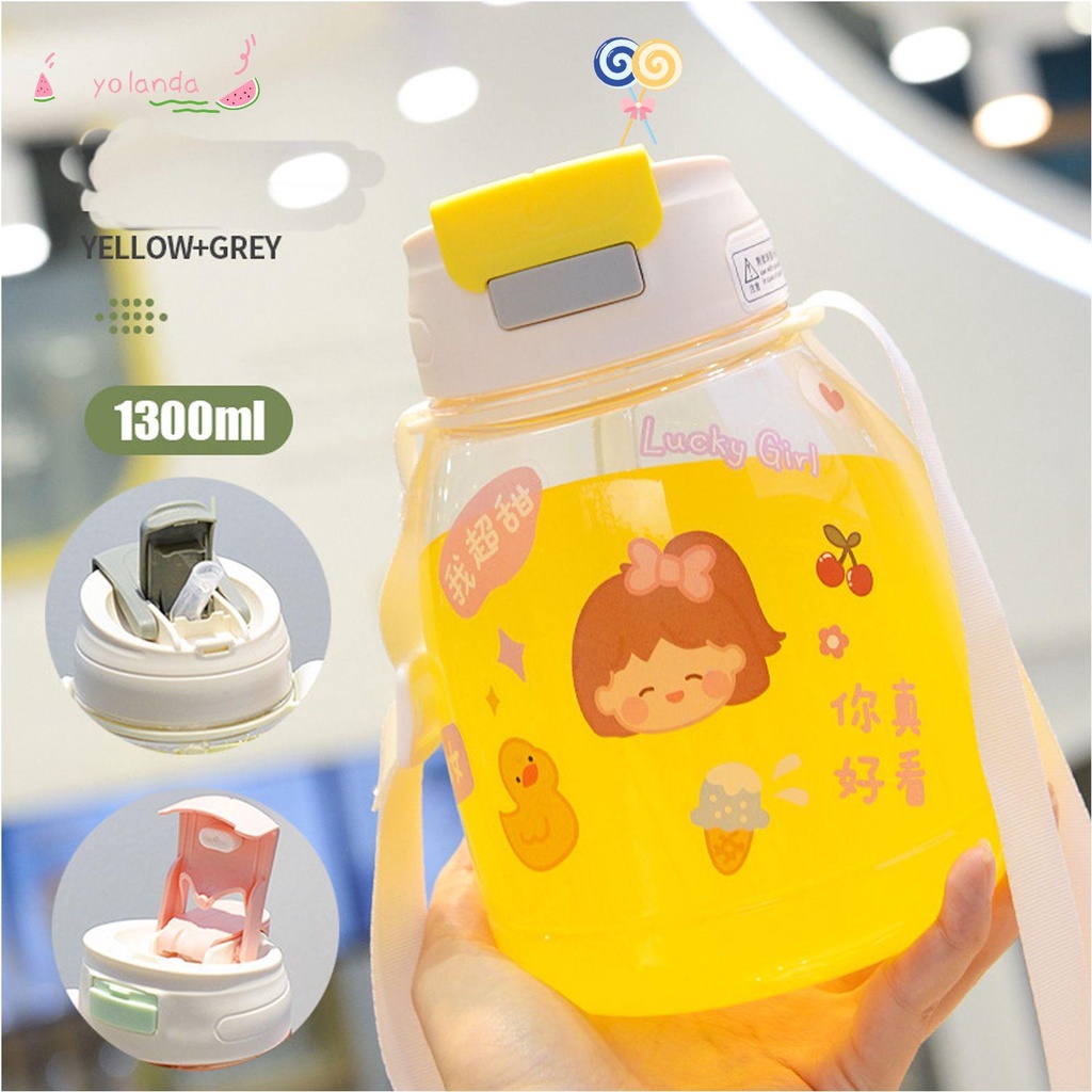 Bình Nước Dung Tích Lớn Có Ống Hút Tiện Dụng
