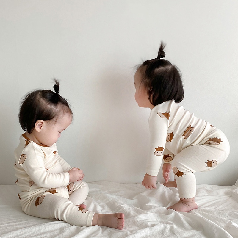 Bộ quần áo ngủ tay dài cho trẻ sơ sinh