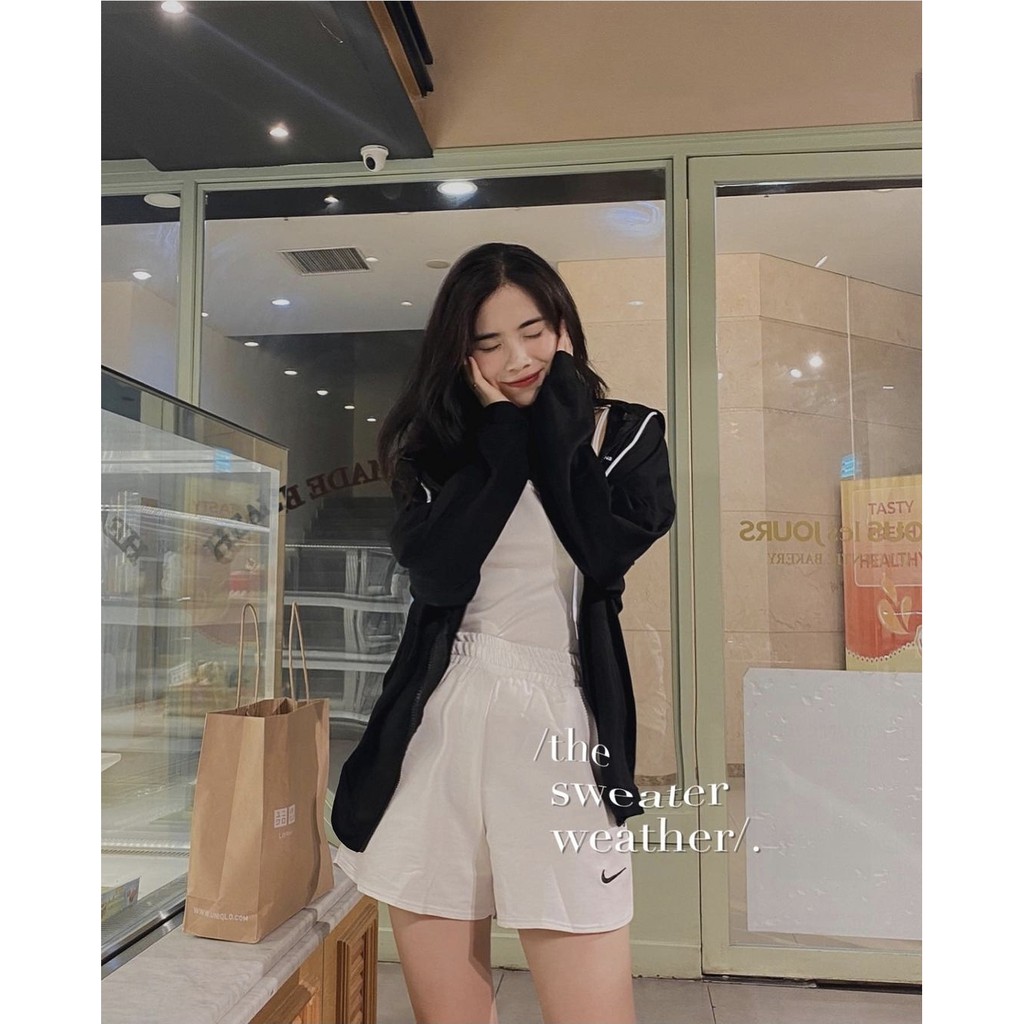 Áo khoác ngoài hoodie nữ thu đông kiểu dáng hàn quốc
