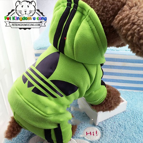 Áo chó mèo bộ nỉ adidog