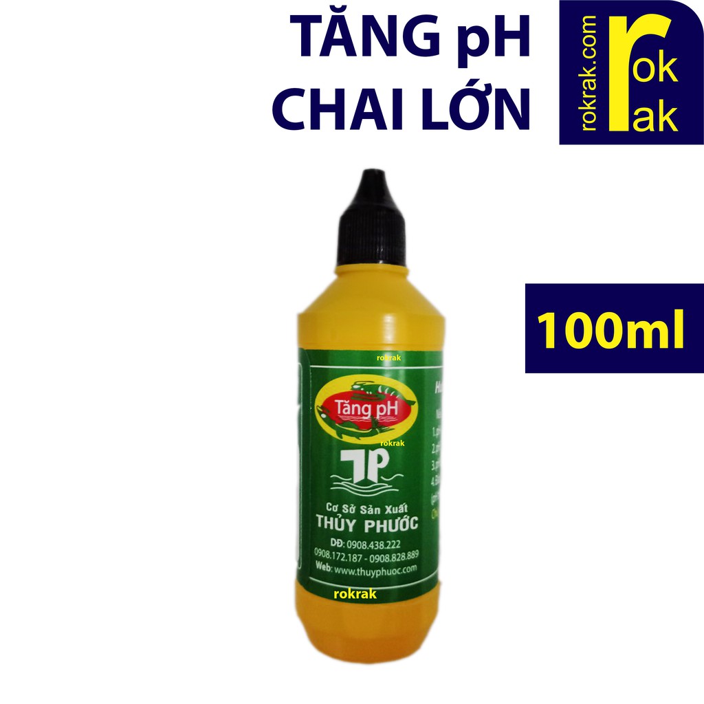 Dung dịch tăng giảm pH chai LỚN 100ml  dùng cho hồ cá hoặc thủy sinh