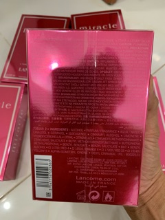 Nước hoa lancome miracle 100ml fullbox