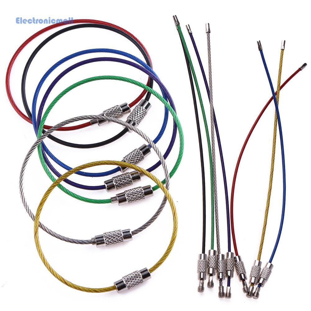 Set 7 dây thép không gỉ treo chìa khóa độc đáo