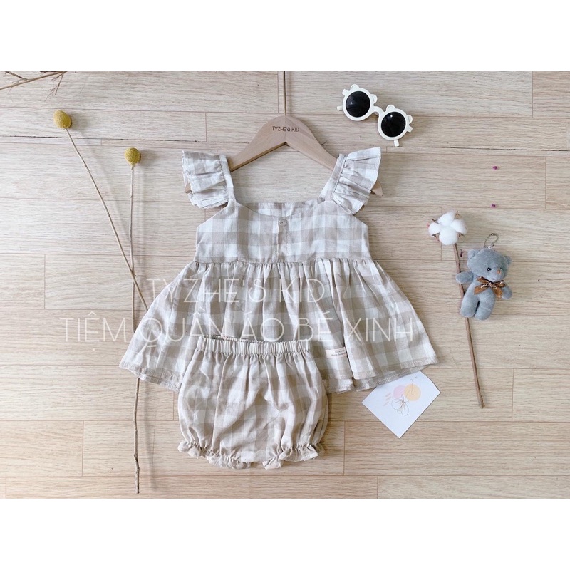 Set váy cánh tiên kèm chip cho bé